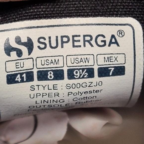 Superga velvet leopard platform sneakers size 9 1/2 - Picture 7 of 8